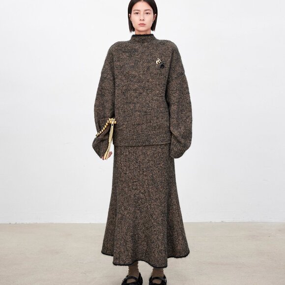 CHICJOC High-End Mohair Blend Mermaid Skirt – Size 38 - Picture 8 of 10